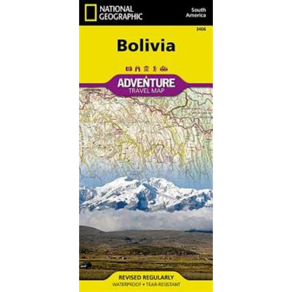 Bolivia Adventure Travel Map NGS